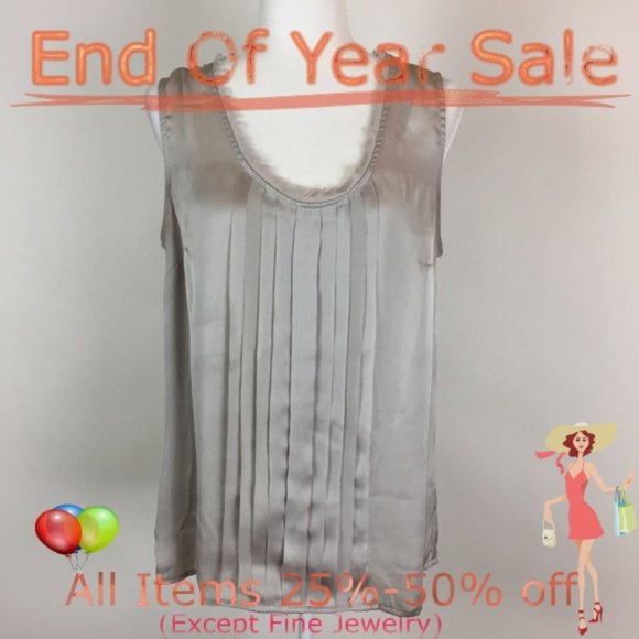 Mossimo Supply Co. Tops - Women’s Mossimo Sleeveless Top, Gray/Silver size L